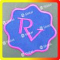 RV letters patch with heat seal