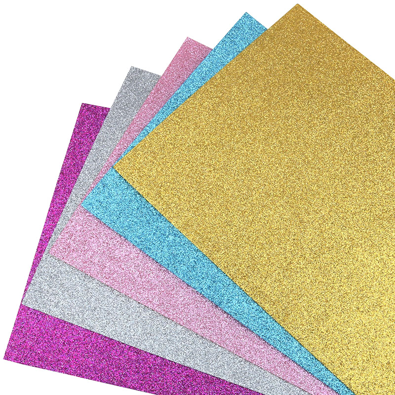 Nanchuang 1.4mm Thickness Glitter Colorful Non Woven Felt Fabric For Home Decoration Pattern Sewing Doll&Crafts Material 20x15cm