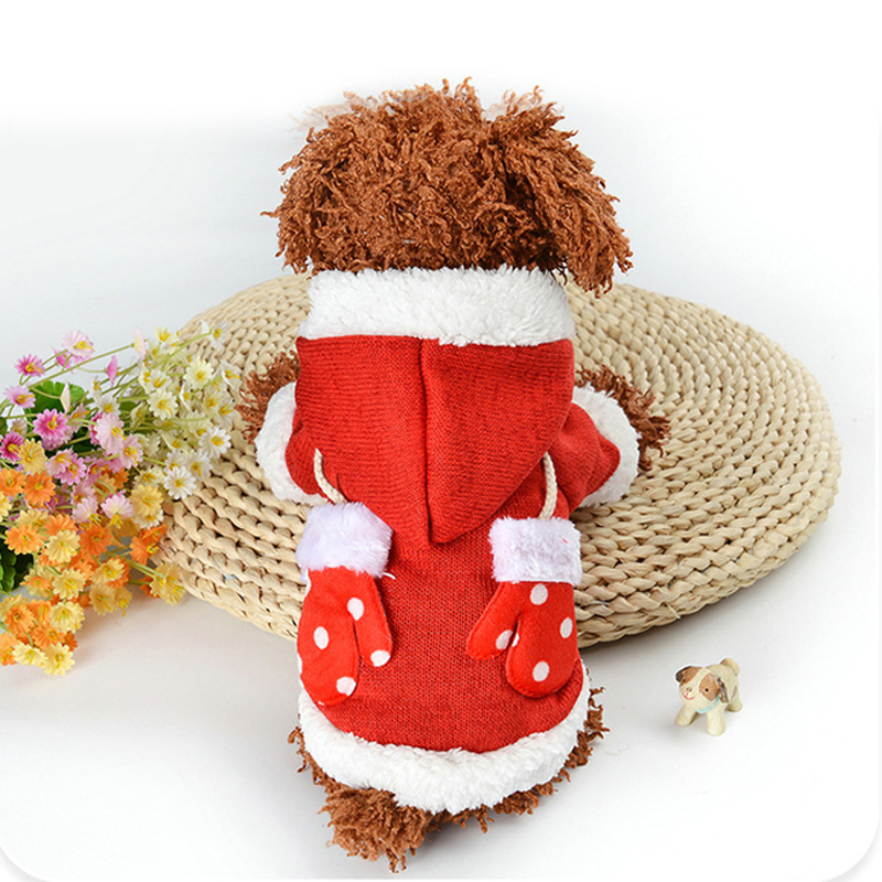 Pet Dog Christmas Costume Cute Dog Clothes For Dog Cloth Suit Christmas Dress Pet Christmas Knitted Clothes XS-XL 3 Color