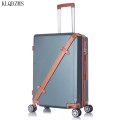 KLQDZMS PC Rolling Classic Luggage Set 20``22```24``26 Inch ABS Retro Travel Suitcase On Wheels With Cosmetic Bag For Women