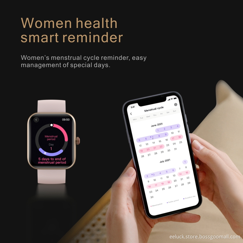 Smartwatch Women Health Smart Sport Watch Heart Rate Monitor Smart Watch