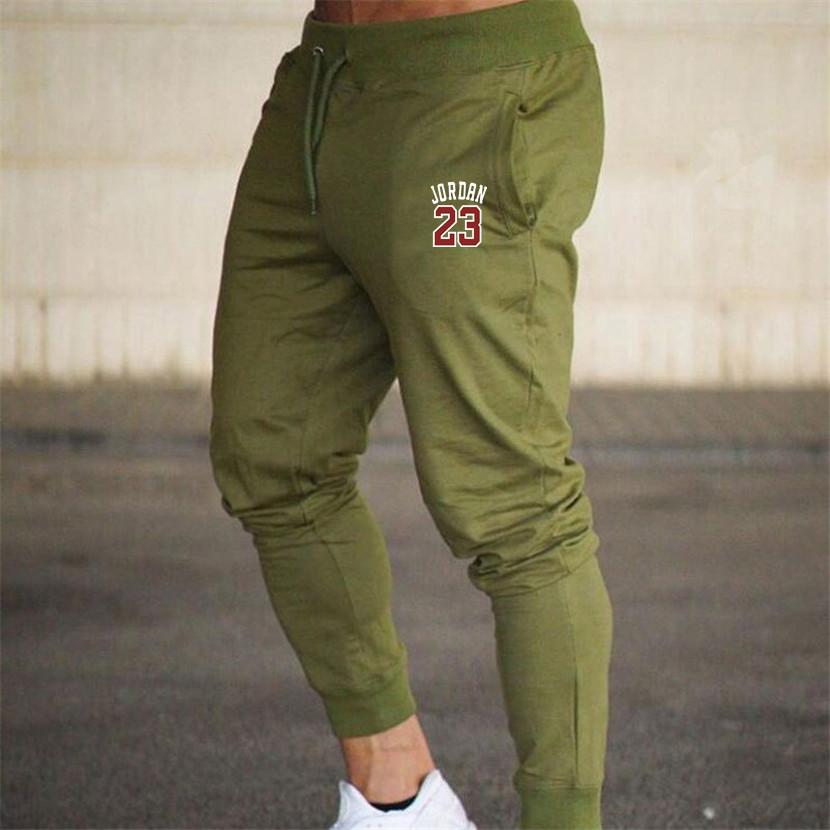 2020 New Men Joggers Jordan 23 Casual Men Sweatpants Gray Joggers Homme Trousers Sporting Clothing Bodybuilding Pants