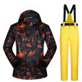 Ski Jacket Men Warm Winter Skiing and Snowboarding Suit Jacket+Pants Male Windproof Waterproof Wear Winter Brands Men Ski Suit