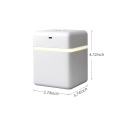600mL Intelligent Induction Mist Humidifier Diffuser with LED Light Quiet USB Powered Air Humidifier for Bedroom Home Office