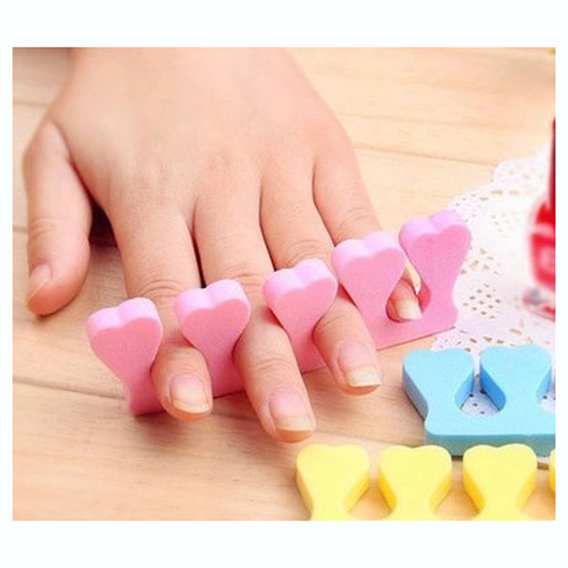 50pcs/lot Finger / Toe Spreader Nails Art Makeup Tools Nail Art Foam Finger Toe Separator Manicure Tools Finger Toe Separator