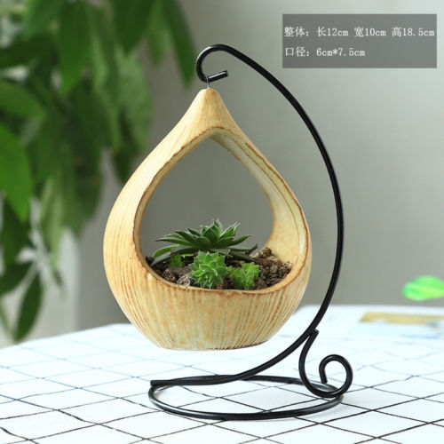 Flower Hanging e Vase Container Planter Succulent Geometric Pendant Pot