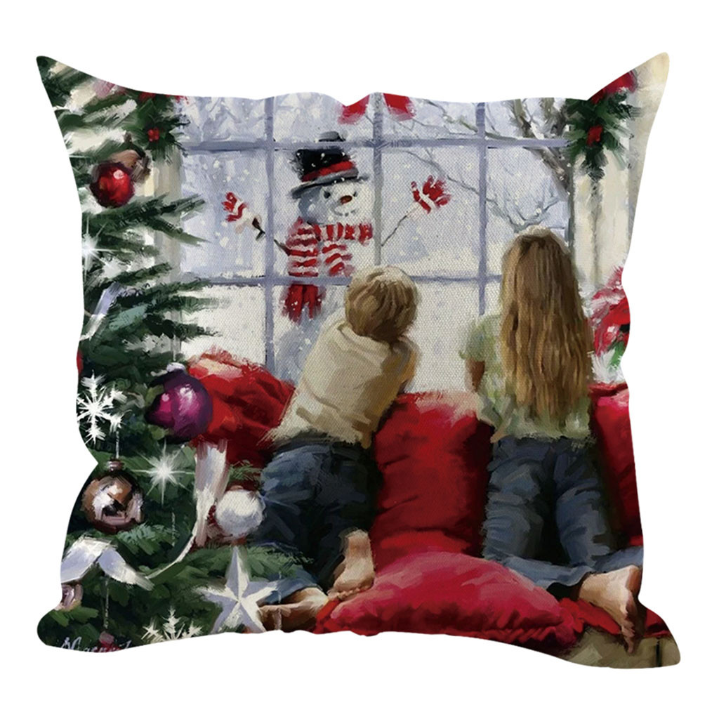 Christmas Cushion Cover Pillowcases Decorative Sofa Housse de Coussin Throw Pillow Cover Home Decoration Cojines New Pillow Case