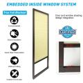Keego Cellular Shades Framed System Honeycomb Blinds Inside Windows 100% Blackout Window Blind Cordless Mini Cellular Shutters
