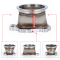 LZONE - TURBO ADAPTOR FLANGE FORT25 T28 GT25 GT28 8 BOLT to 3" v band TURBO OUTLET DOWNPIPE FLANGE ADAPTER JR4826