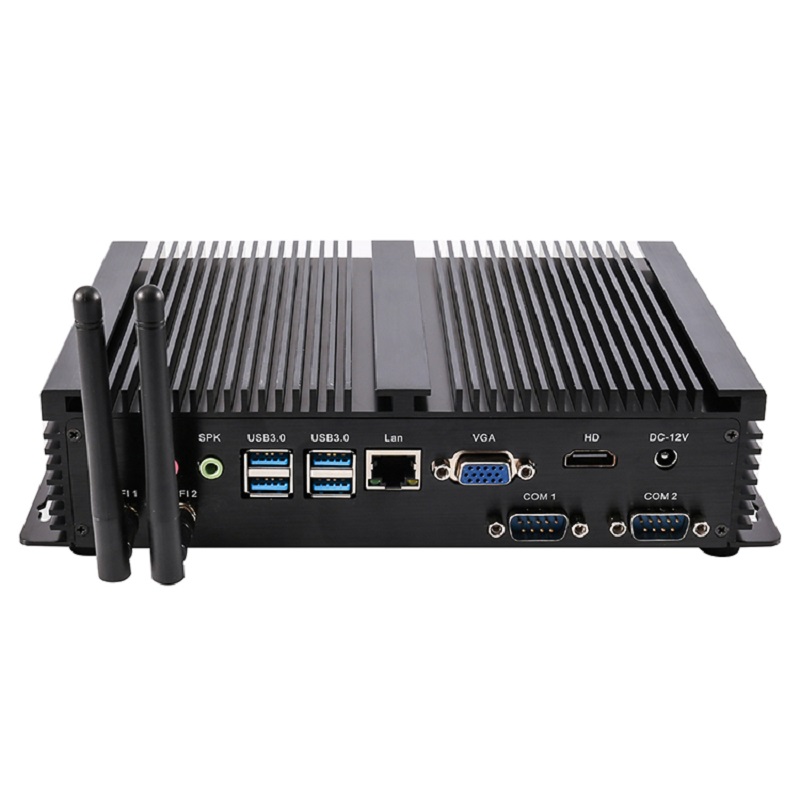 Topton Industrial Fanless Mini PC Intel i7 10510U i5 8265U 2*DDR4 M.2 NVME+MSATA+2.5''SATA 2*COM HDMI VGA WiFi Rugged Computer