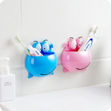 Cute cartoon toothbrush holder Simple and versatile bathroom accessories save space convenient home Mount Rack Toothpaste box