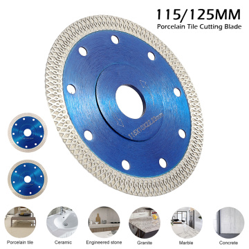 115mm/125mm Porcelain Tile Cutting Blade Ultra-thin Diamond Porcelain Saw Blade Circular Disc for Cutting Porcelain Tiles