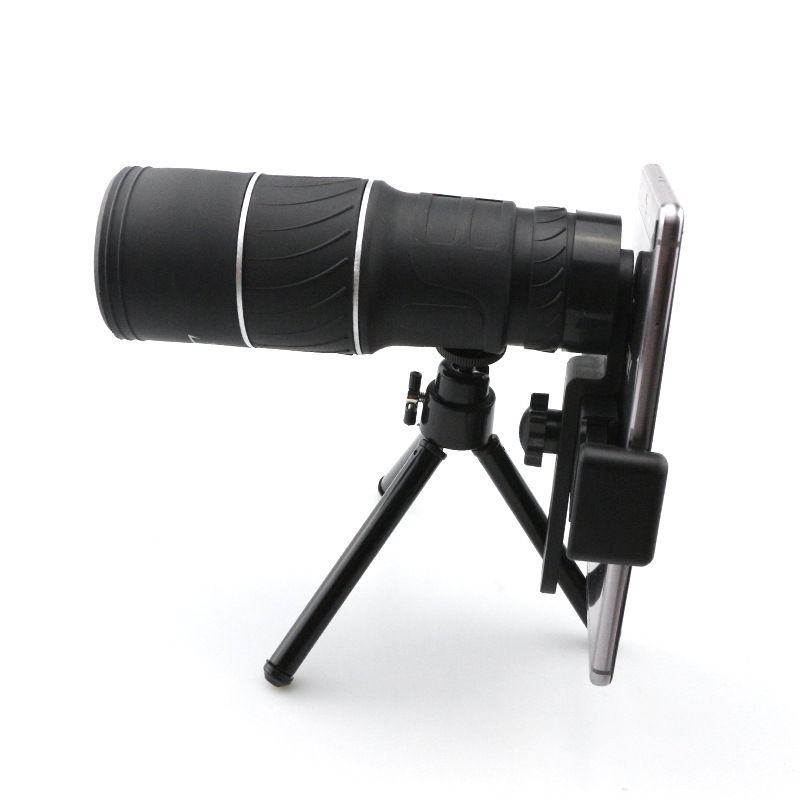 Portable 16 X 52 High Over Binoculars Telescope Monocular 66 / 8000M Plastic Binoculars Outdoor Black Outdoor Sports Telescope