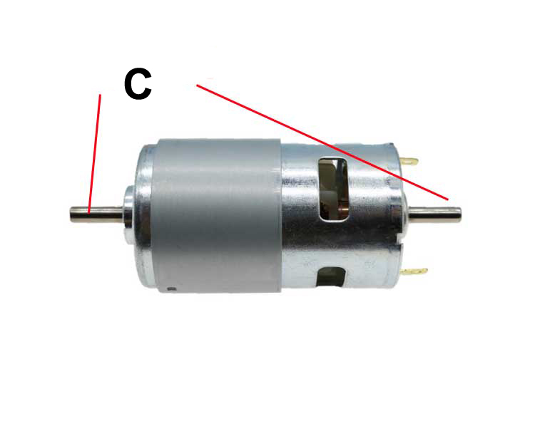 DC 12V-24V 775 Motor High Speed Large Torque DC Motor Electric Tool Electric Machinery
