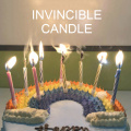 10pcs/pack Birthday Cake Candles For Birthday Party Supplies Safe Flames Decoration Colorful Flame Relighting Candle