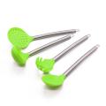 kitchen utensils silicone set stainless steel handle