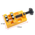 2Pc Miniature Clamp Table Bench Vise Tool Vise Multi-Functional Table Vice Carving Bench Clamp Drill Press Flat Vice