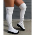 New Arrivals INS Hot Trendy Boot Shoes Platform Comfortable Zipper Non-Slip Stretch Shoe Over The Knee Boots Woman