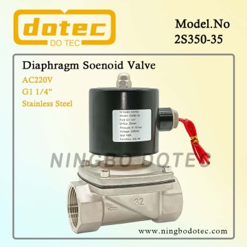 2S350-35 1 1/4'' 220VAC NC Stainless Steel Solenoid Valve