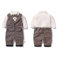 Toddler Boys Clothing Set 2021 Spring Baby cotton plaid Children Kid Clothes Suits 5pcs birthday Party Costume 1 2 3 Year Gift