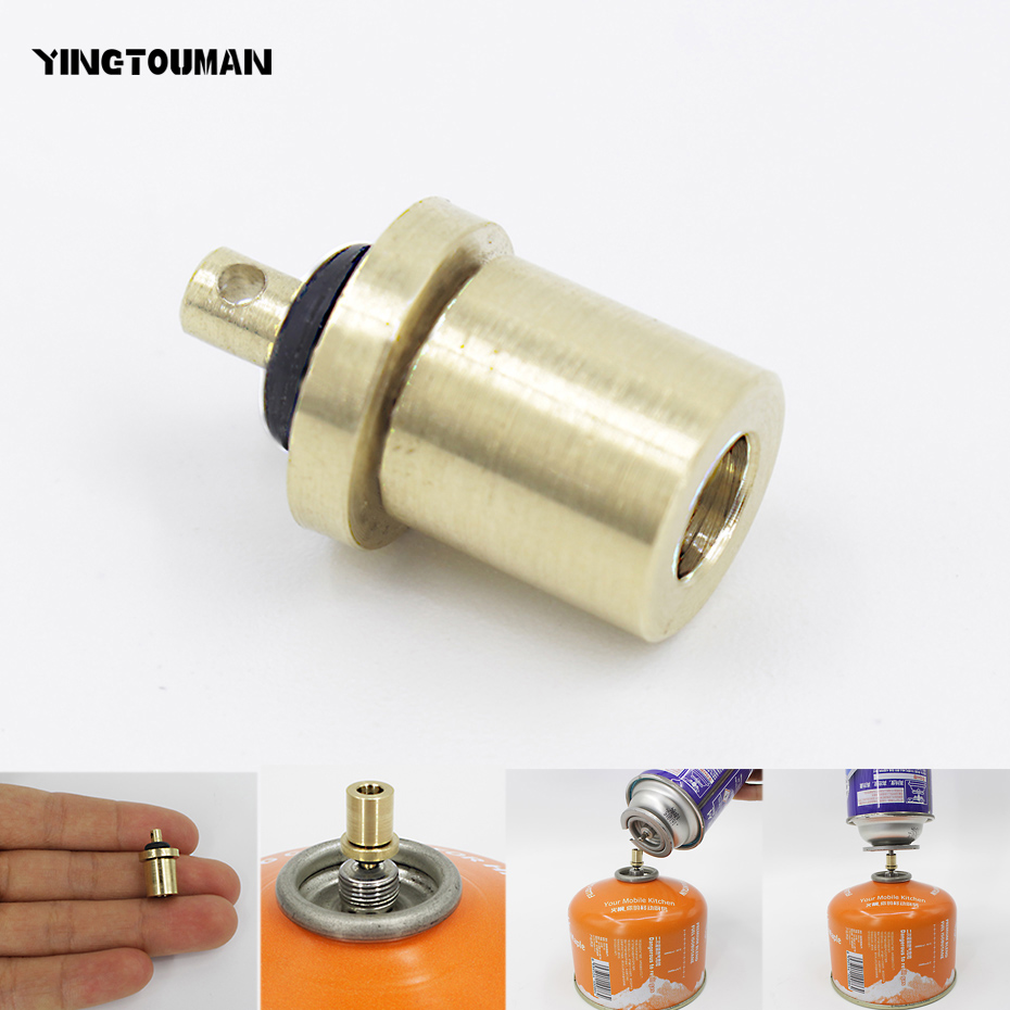 YINGTOUMAN Gas Refill Adapter Outdoor Camping Stove Gas Cylinder Gas Tank Gas Burner Accessories Hiking Inflate Butane Canister
