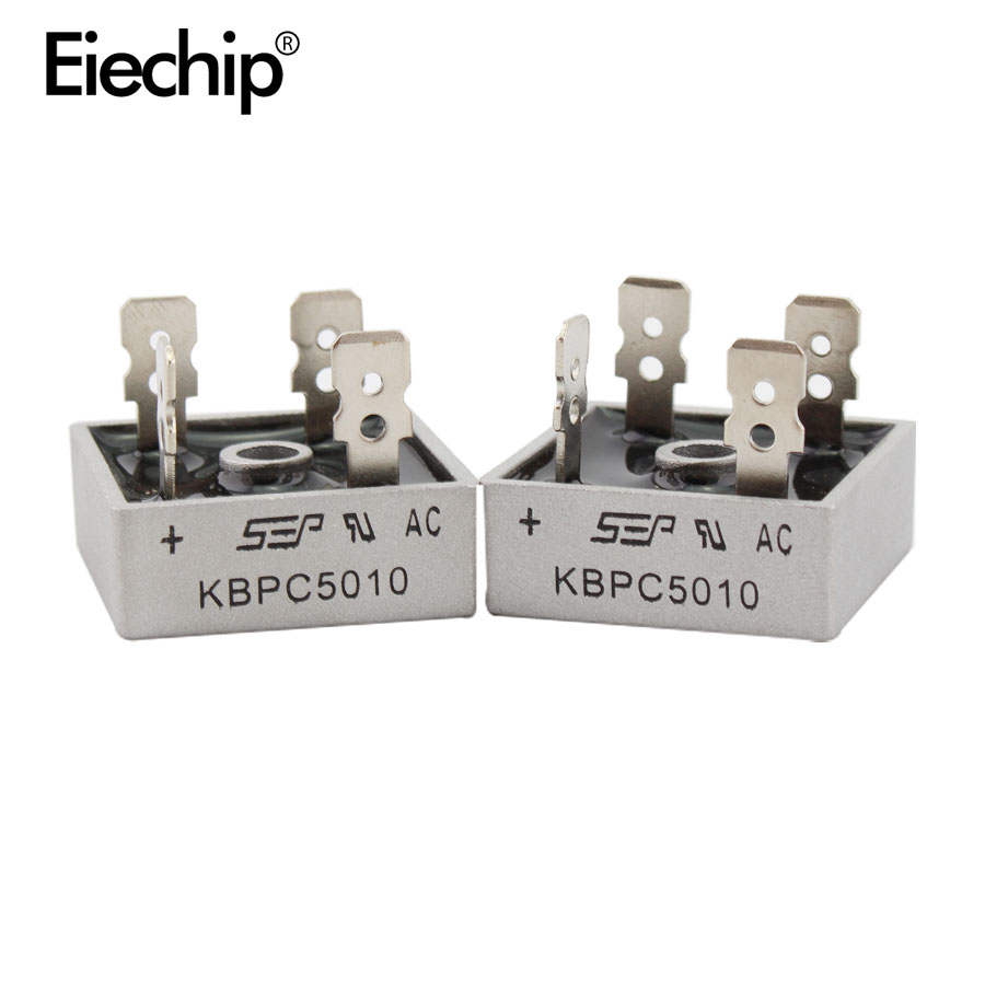 2PCS KBPC5010 diode bridge rectifier diode 50A 1000V KBPC 5010 power rectifier diode electronica componentes