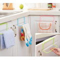Plastic Non-marking Rag Hanging Towel Rack Holder Organizer Bathroom Kitchen Cabinet Cupboard Hanger For Home #45