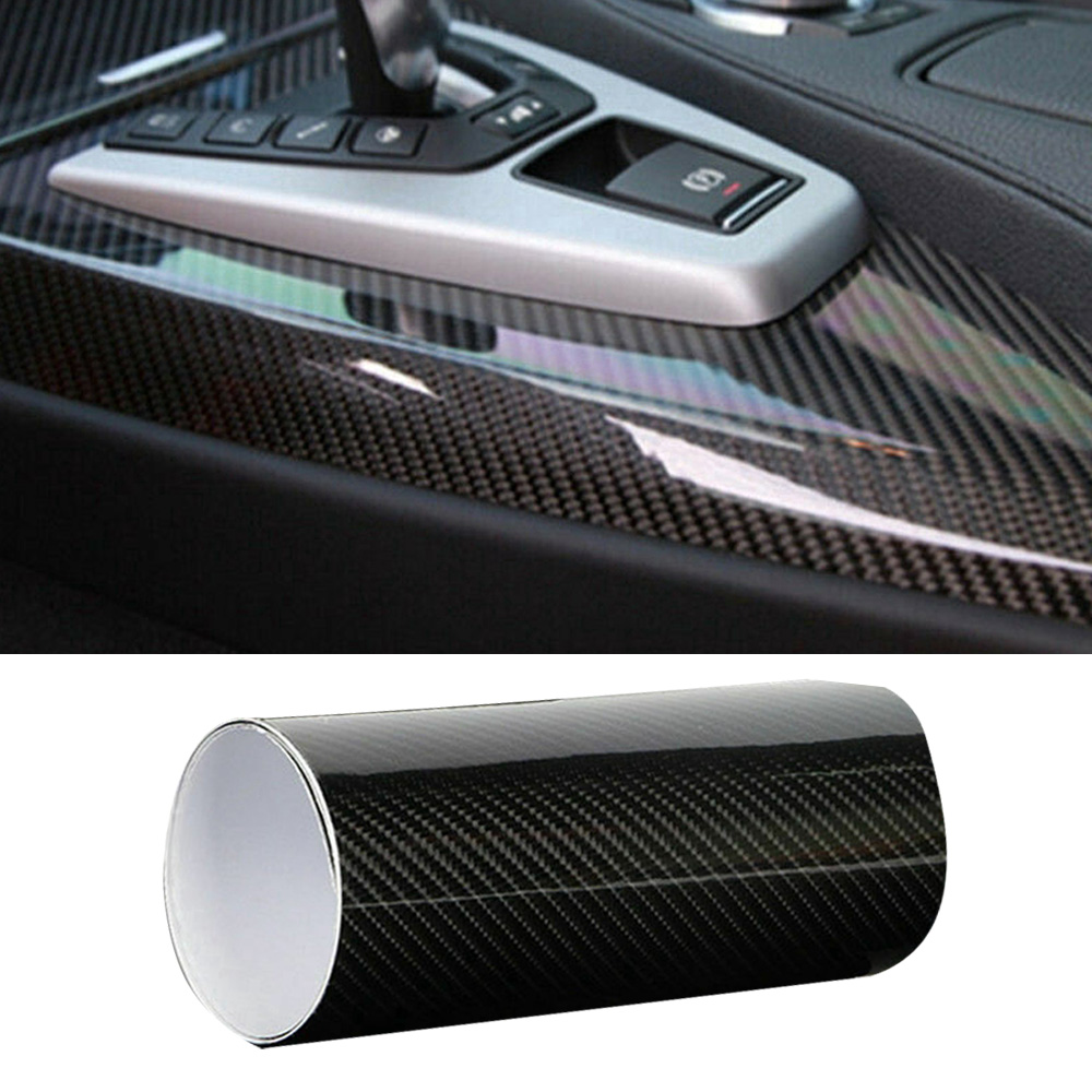 30*152cm Car Stickers 7D Waterproof Glossy Carbon Fiber Vinyl Wrapping Film Automotive Sticker Decal Styling PVC Car Accessories