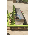Agricultural automatic four wheel tractor drive garlic seeder sowing machine/6 lines dry garlic seed drill planter machine