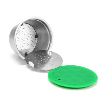 STEEL Metal Reusable Dolce Gusto Capsule Compatible with Nescafe Coffee Machine Refillable Dolci Filter Dripper Tamper