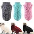 Small Dog Knit Jackets Sweater Pet Cats Puppy Coat Clothes Warm Costume Apparel Pet Sweater FAS6