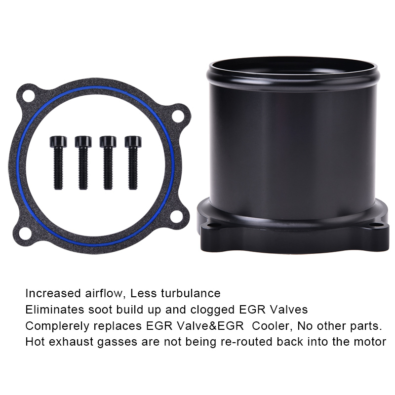 EVIL ENERGY EGR Valve And Throttle Valve Kit Block OFF Plate Kit For Dodge Ram 2013-2018 6.7L Cummins Diesel
