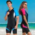 SBART UPF 50+ Rash Guard Men Women Swimwear Short Sleeve One Piece Swimsuit Quick-dry Lycra Diving Skin Suit Triatlon zipper