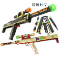 62CM Puzzle Assemble Toys Gun Shake Sound Music Light Projector Outdoors Shooting Interactive Toy for Kids Barrett Desert Eagle