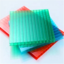 twin wall hollow polycarbonate roofing sheet