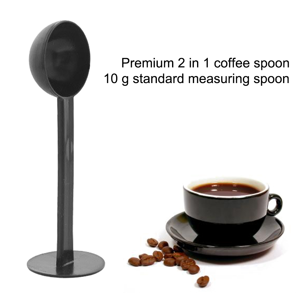 2 in 1 Coffee Spoon Dual-use Bean Powder Scoop 10g Home Kitchen Standard Measuring Spoon Plastic Coffee Tea Tools