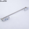 SHAMANDA SUS304 Stainless Steel Rail Towel Holder 3M Self Adhesive Bath Towel Bar Brushed Nickel Towel Hanger Bathroom Accessory