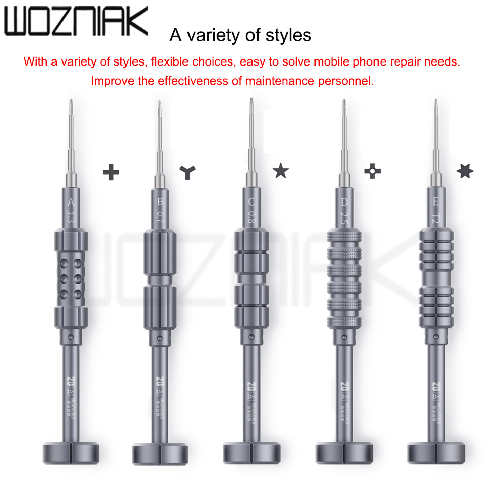 QIANLI 2D Screwdriver High-Precision Anti-Rust Anti-Slip Philips Pentalobe Y Convex Cross Toxrx for iPhone Samsung Repair Screw