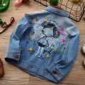 Girl Denim Jacket Baby clothes For girls Print Coat Embroidery Outwear Girl Kids Cartoon Jean Jackets Coat For 2-10T Years