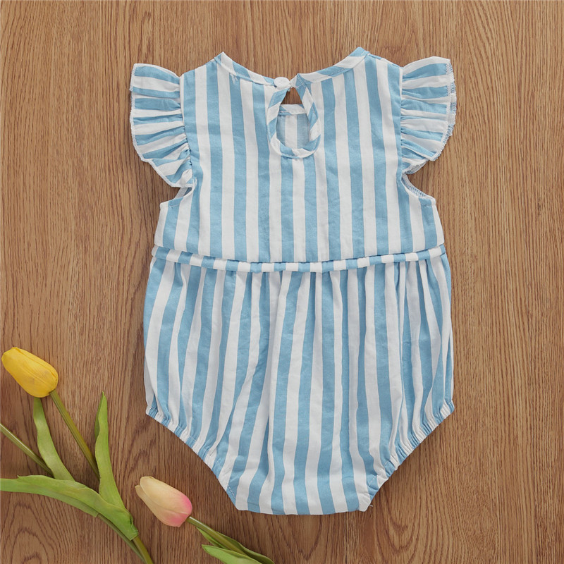 Newborn Baby Jumpsuits Summer Boys Girls Striped Romper for Toddler Infant One-piece 2020 New Sleeveless Kids Baby Romper