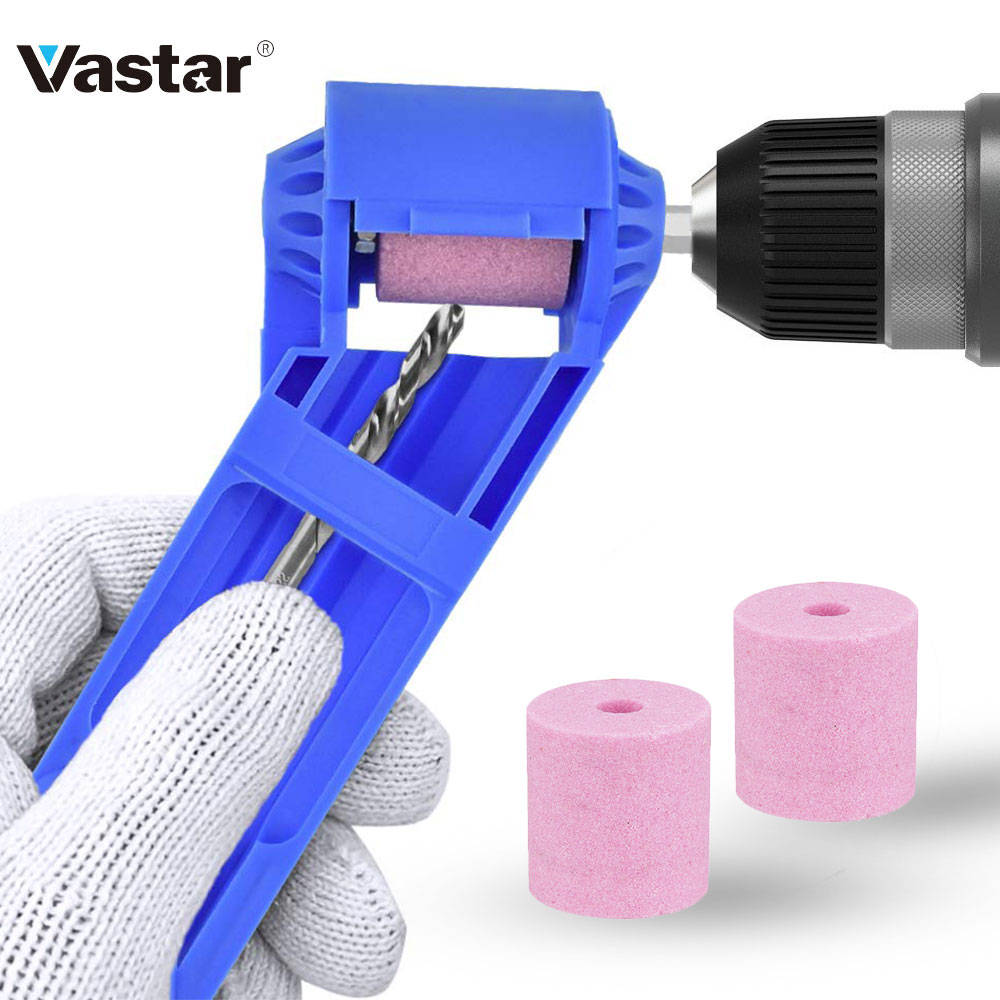 Vastar 2-12.5mm Portable Corundum Grinding Wheel Drill Bit Sharpener Titanium Drill Portable Drill Bit Powered Tool Parts