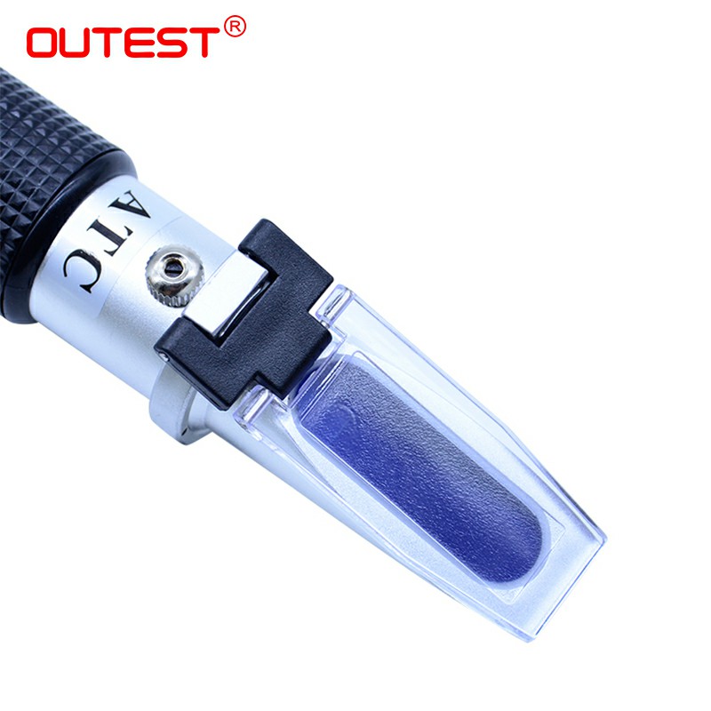 RZ115 Hand held auto refractometer sugar meter fruit sweetness test Baume honey concentration meter 0-80% High Precision