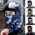 Adult Outdoor Cycling Winter Warm Hat Protection Winter Daily Face Mask Camouflage Cap Hat Bomber Hats Fashion Casual New 2020