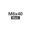 M6x40 Black