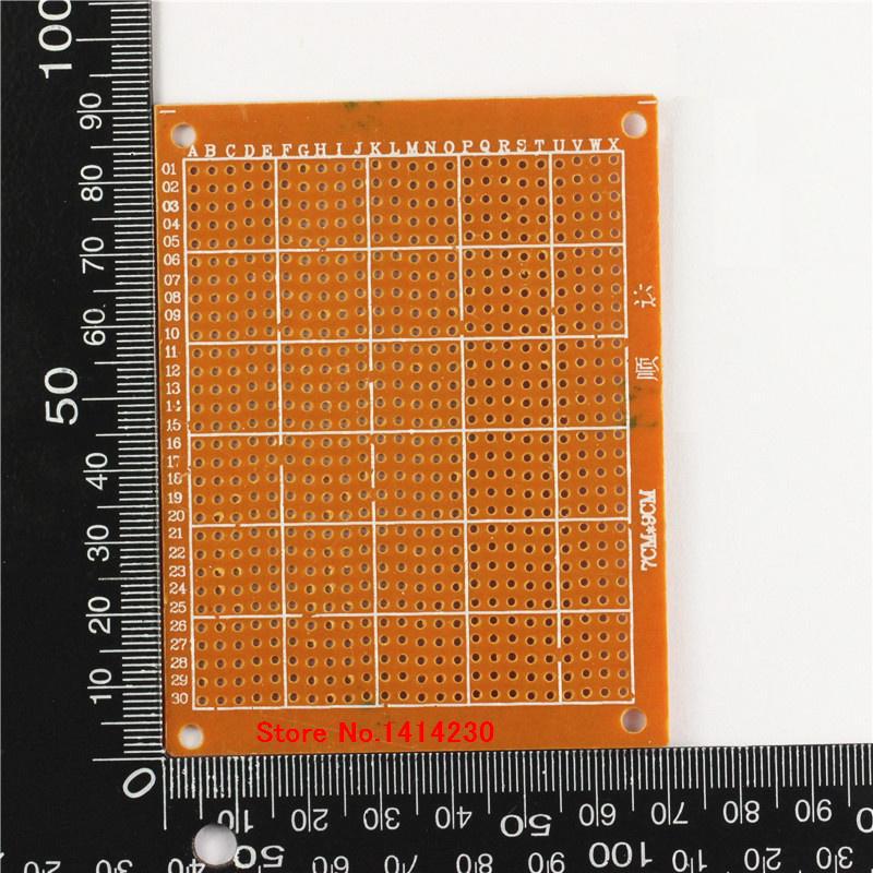 10Pcs Breadboard 7*9CM 2.54MM Hole hole plate universal plate Circuit board PCB 1.2MM thick