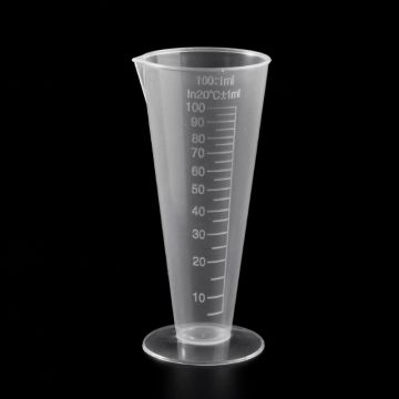 1PC 100ml Laboratory Bottle Lab Kitchen Plastic Measuring Cup Measuring Cup