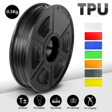 Flexible 3D Black Printer Filament desiccant TPU plastic filament 1.75mm 0.5KG with children intelligent