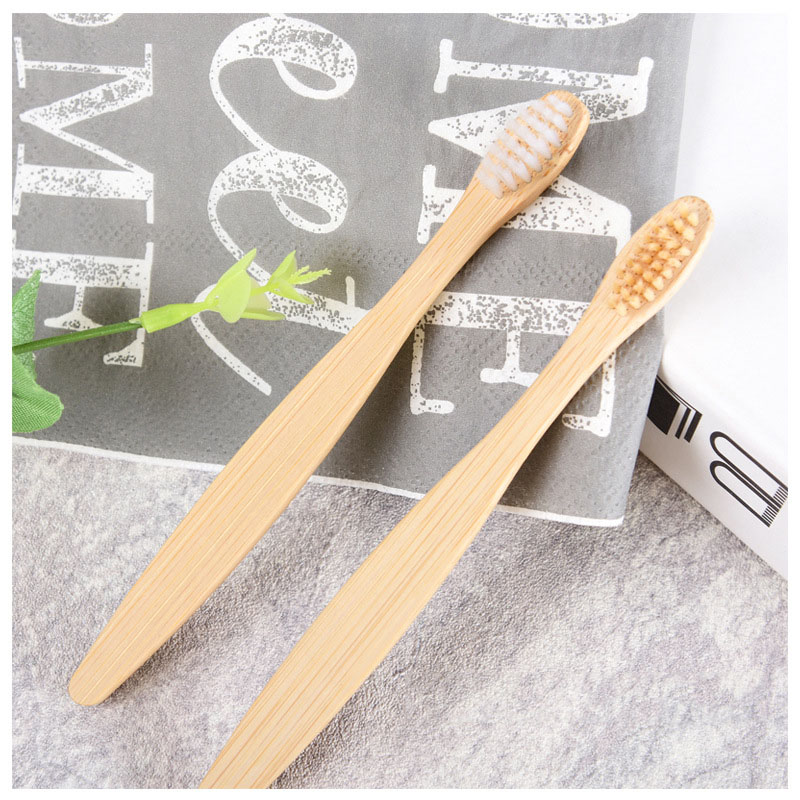 1/2PCS Bamboo Toothbrush Environmentally Health Soft Fibre Wood wooden Tooth brushes for Adult Children Tooth Brush Eco products