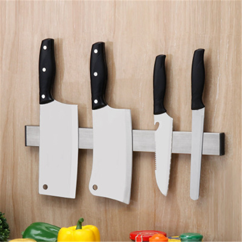 Blocks Roll Bags Magnetic Self-adhesive 31cm Length Knife Holder Stainless Steel 304 Block Magnet Rack Stand Creative magnetic