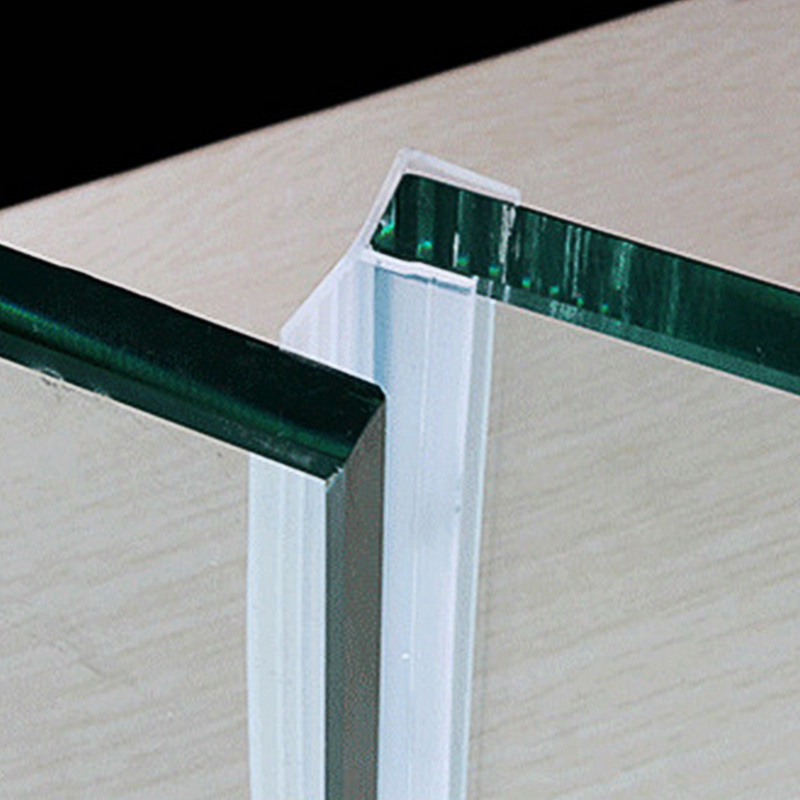 1M 6-12mm Glass Door Seals Silicone Rubber Shower Room Door Window Glass Seal Strip Weatherstrip Window Door